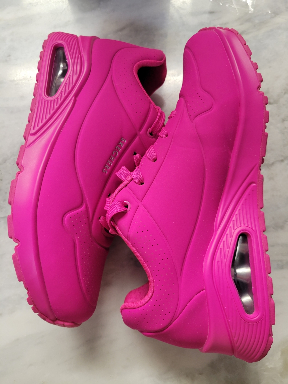 Women's Hot Pink Sketchers Sneakers- New